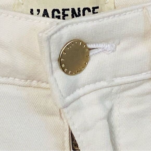 L’AGENCE Margot High Rise Destroyed Knee Vintage Off Skinny Jeans Sz 25 NWT - Picture 5 of 12